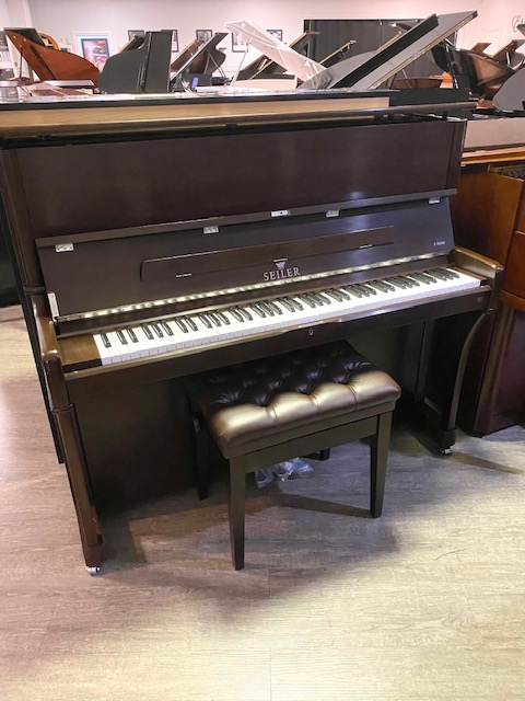 Seiler 50” Studio Upright Piano