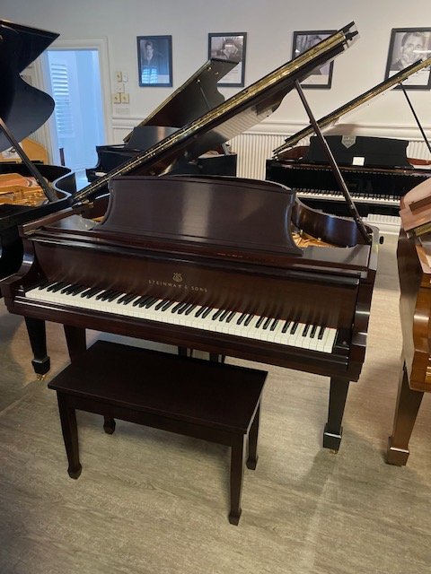 Newly rebuilt Steinway and Sons American handmade Model L 5’10 grand piano